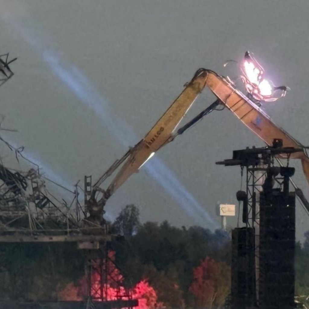 Mainstage da Tomorrowland após o incêndio antes da edição de 2025