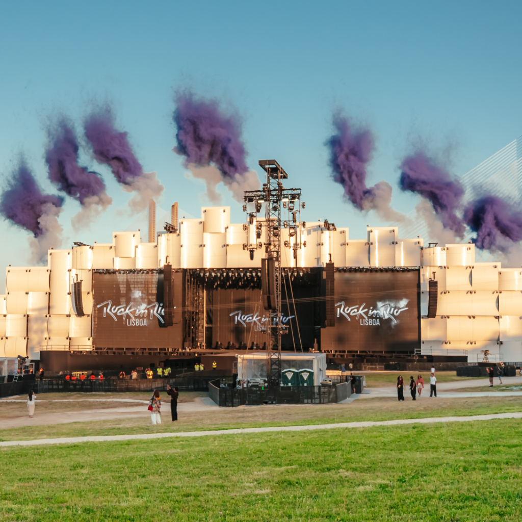 Palco Rock In Rio em evento teste